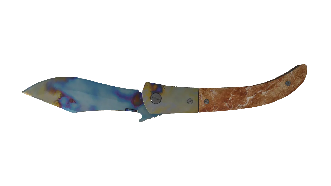 Navaja Knife | Case Hardened seed #642, back