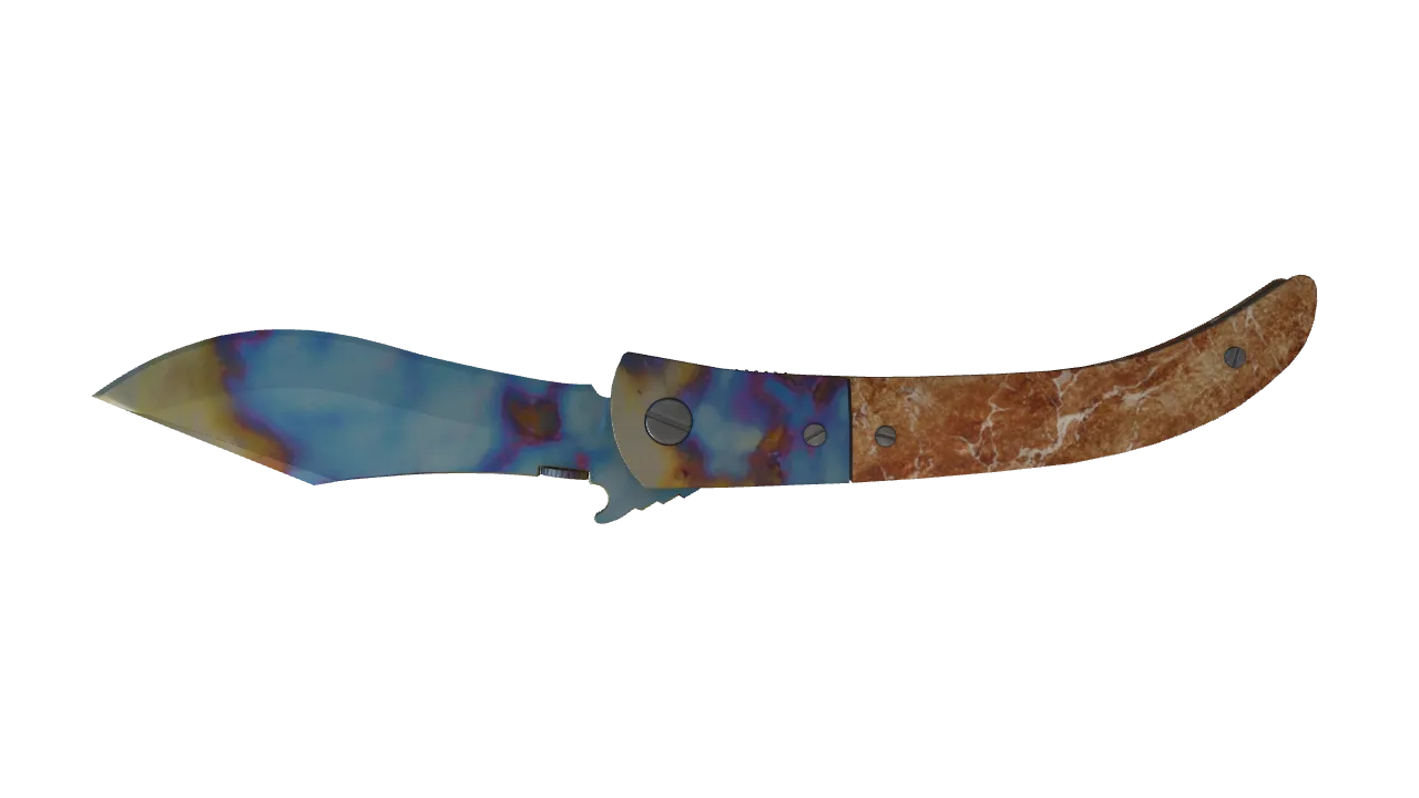 Navaja Knife | Case Hardened seed #655, back