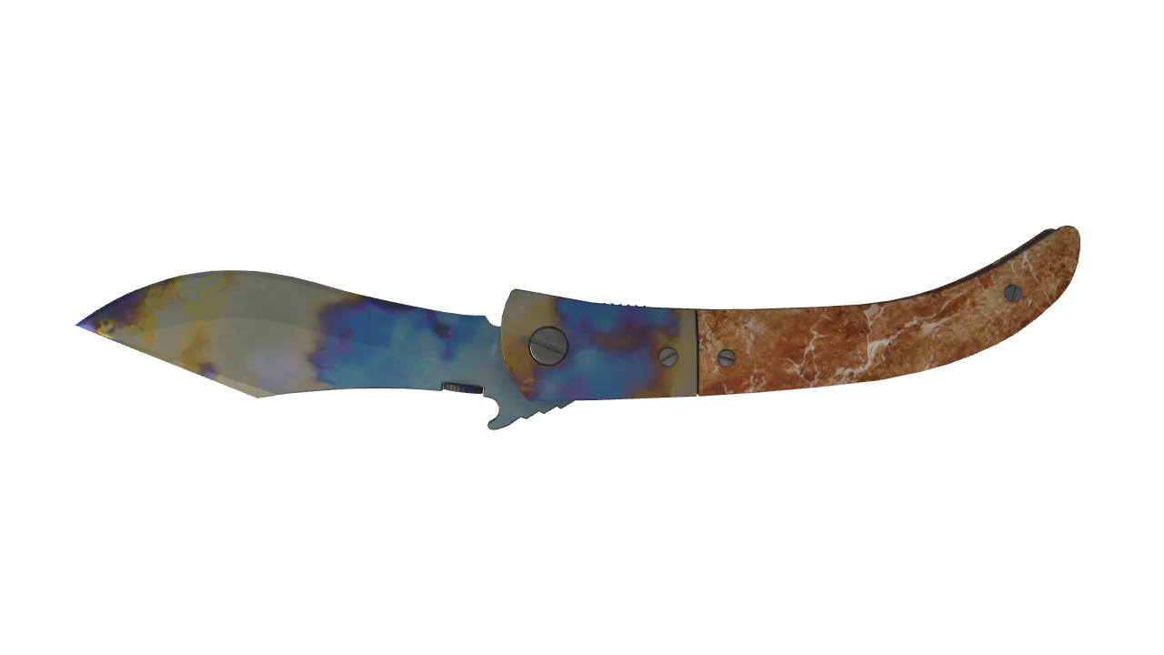 Navaja Knife | Case Hardened seed #658, back