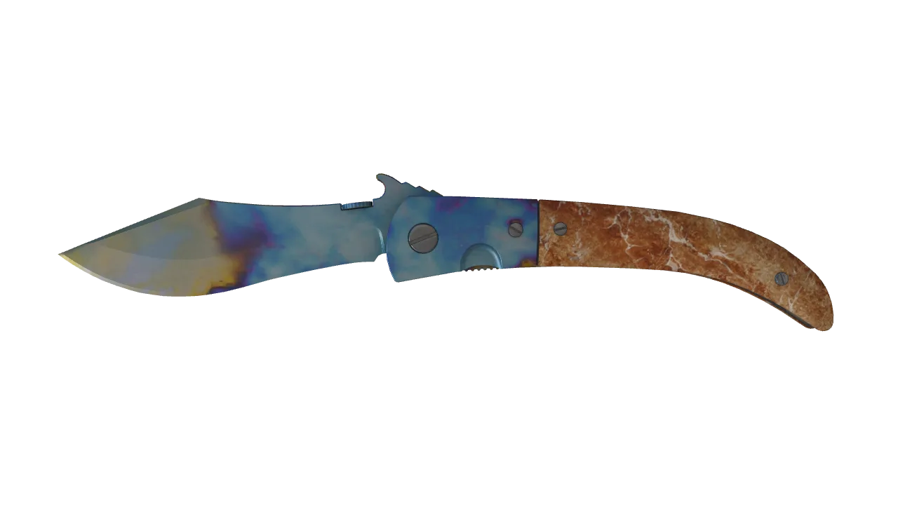 Navaja Knife | Case Hardened seed #658, front