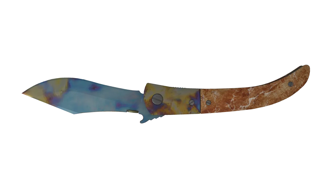 Navaja Knife | Case Hardened seed #67, back