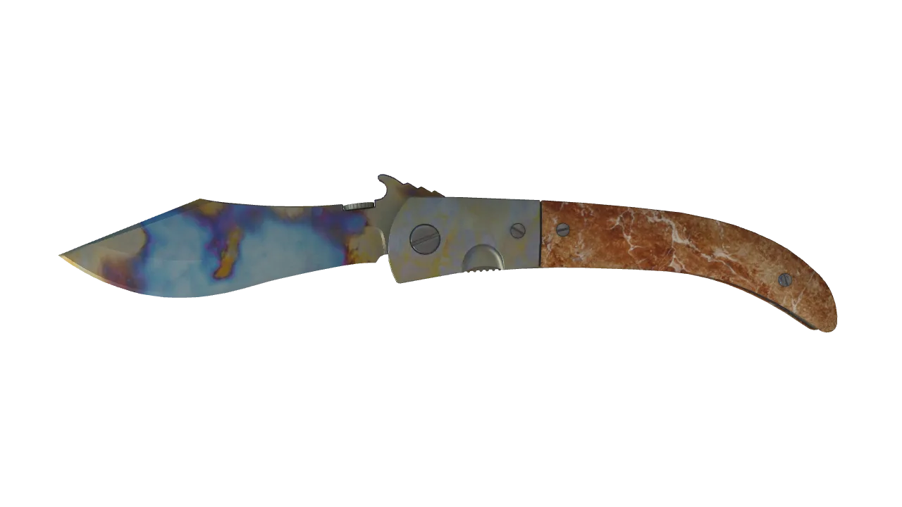 Navaja Knife | Case Hardened seed #67, front
