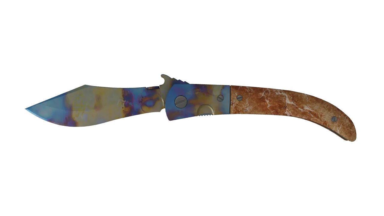 Navaja Knife | Case Hardened seed #670, front