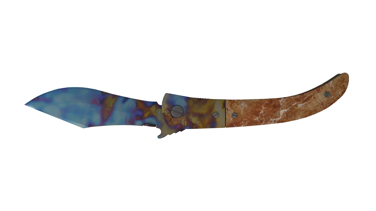 Navaja Knife | Case Hardened seed #68, back