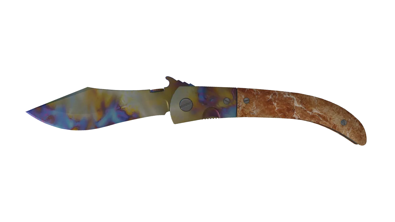 Navaja Knife | Case Hardened seed #68, front