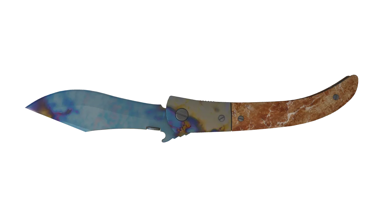 Navaja Knife | Case Hardened seed #713, back