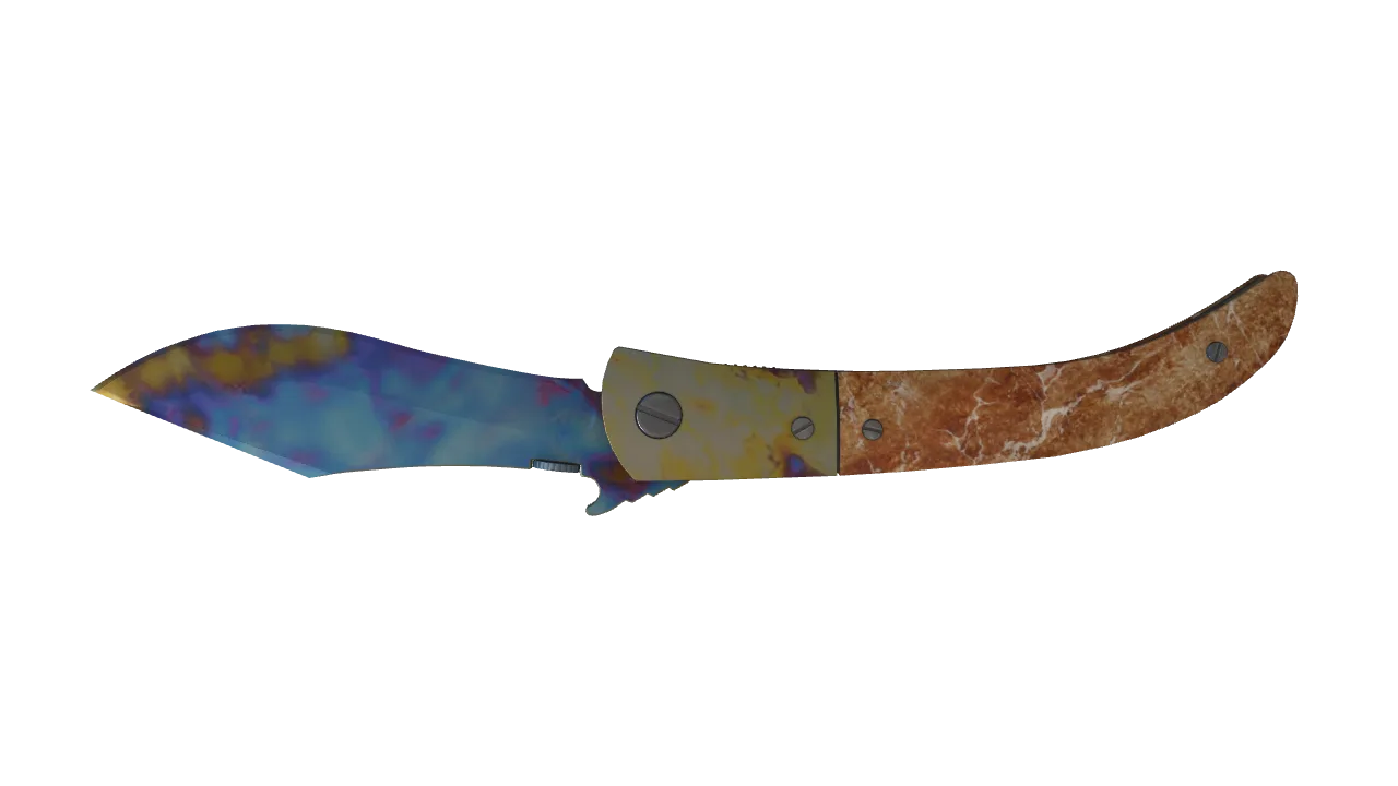 Navaja Knife | Case Hardened seed #714, back