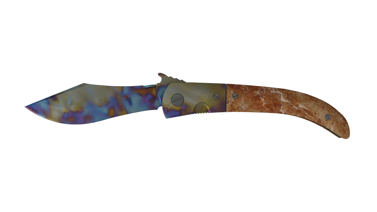 Navaja Knife | Case Hardened seed #714, front