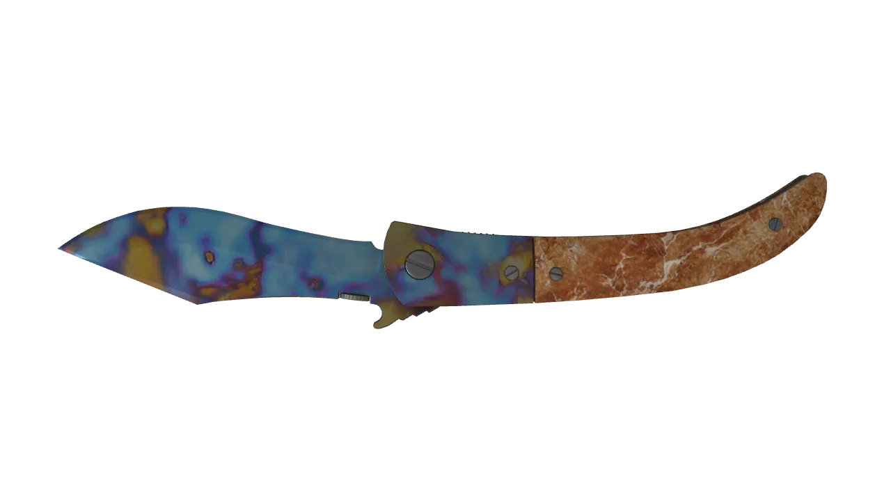 Navaja Knife | Case Hardened seed #717, back