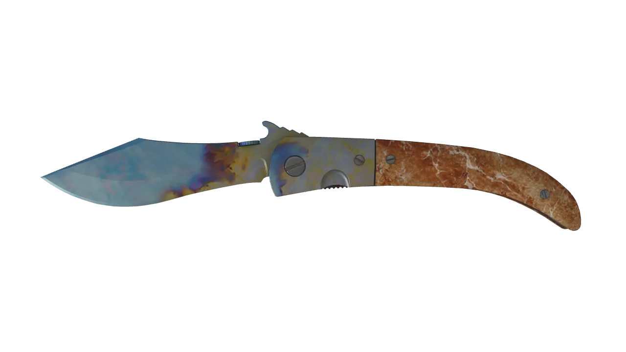 Navaja Knife | Case Hardened seed #721, front