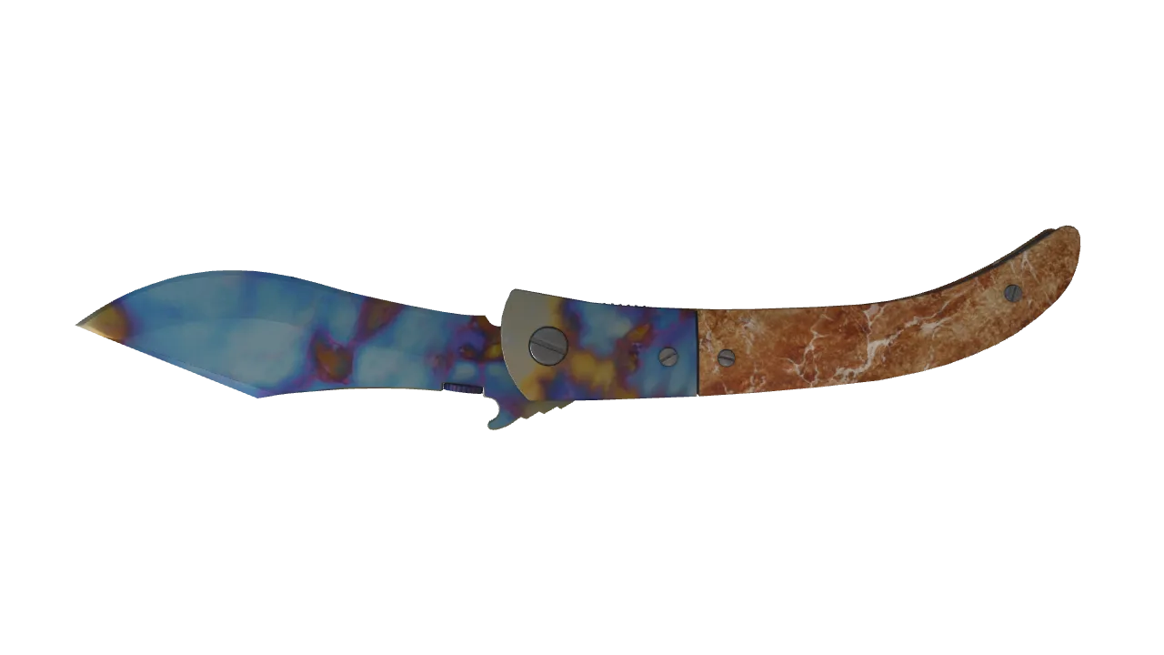 Navaja Knife | Case Hardened seed #727, back