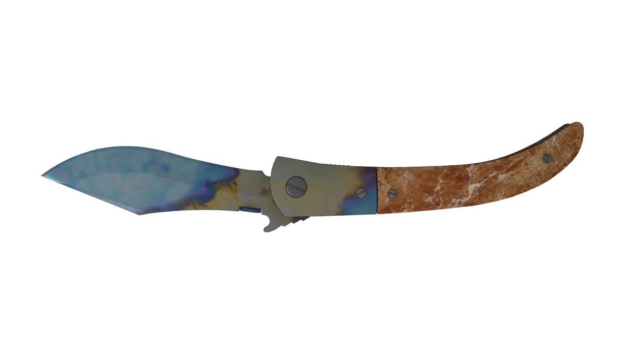 Navaja Knife | Case Hardened seed #73, back