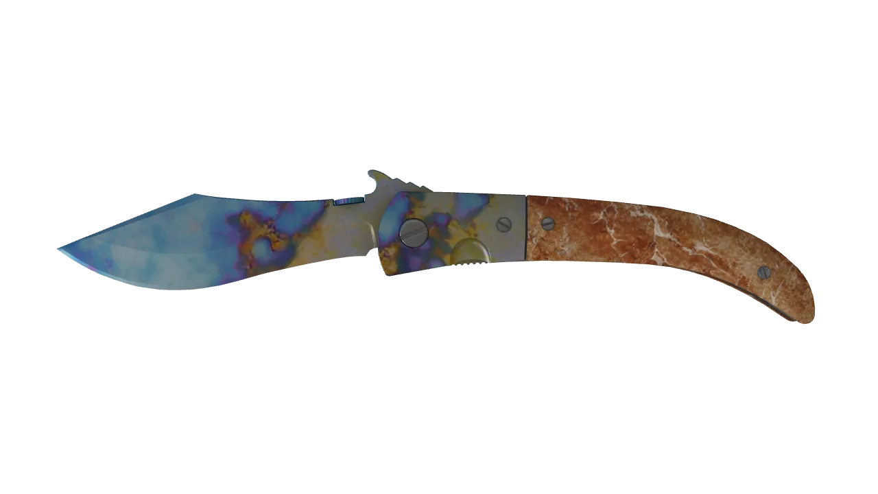 Navaja Knife | Case Hardened seed #73, front