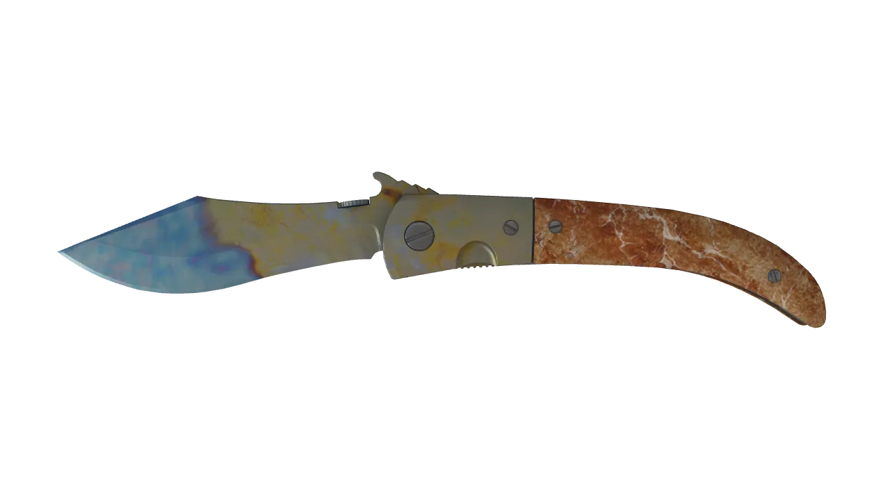 Navaja Knife | Case Hardened seed #74, front