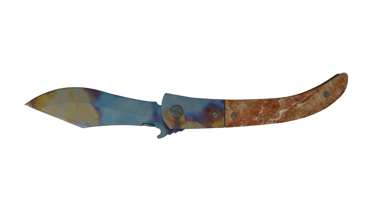 Navaja Knife | Case Hardened seed #768, back