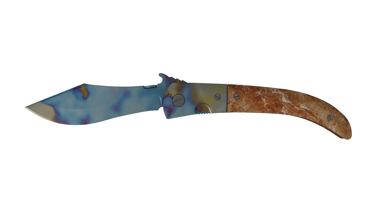 Navaja Knife | Case Hardened seed #768, front