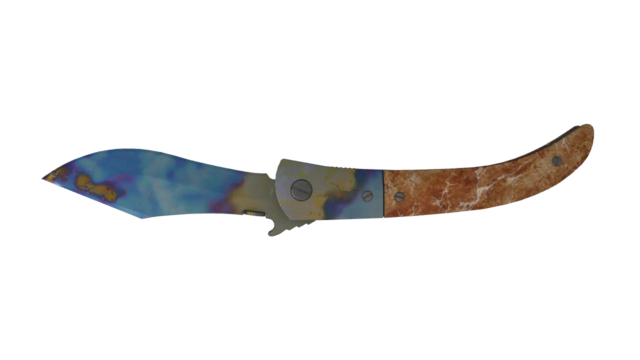 Navaja Knife | Case Hardened seed #776, back
