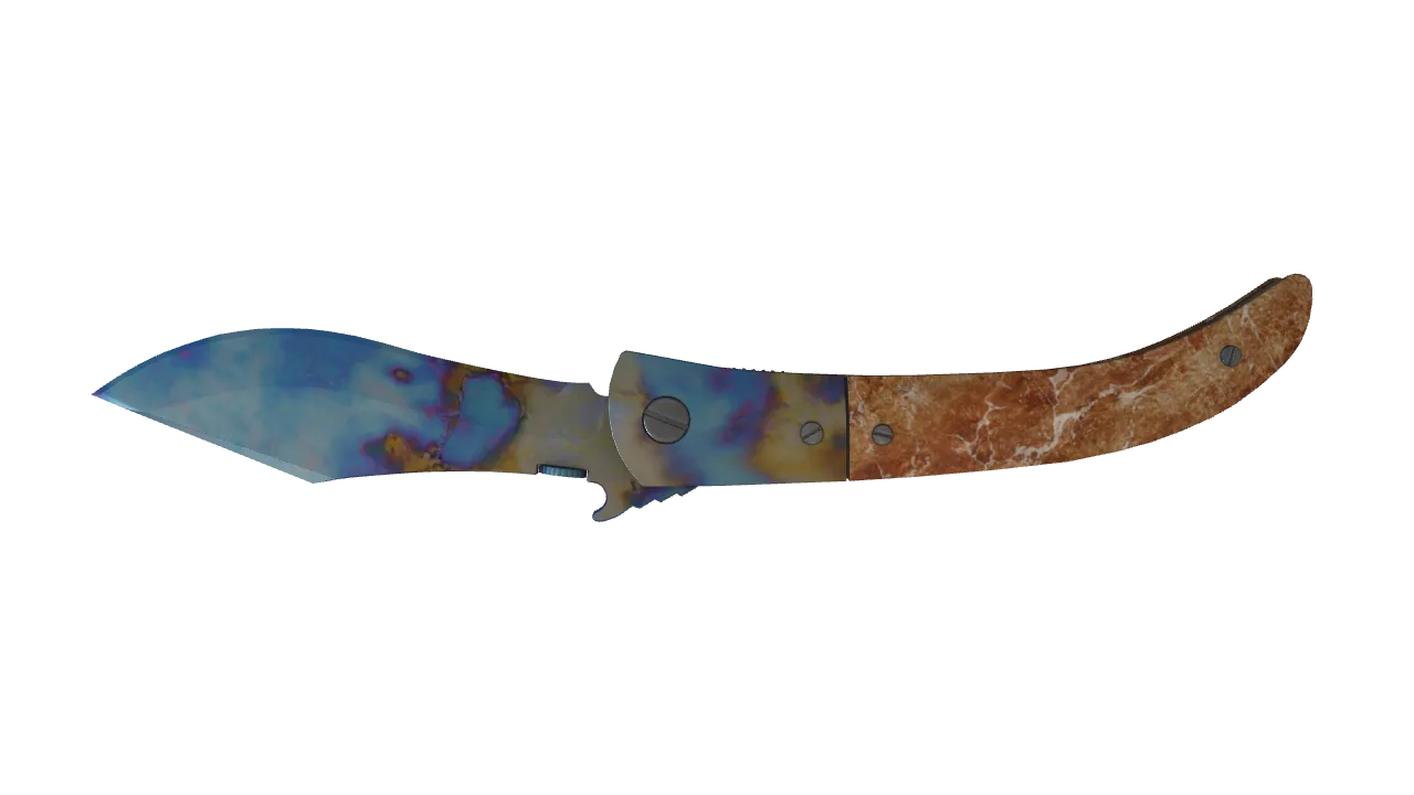 Navaja Knife | Case Hardened seed #782, back