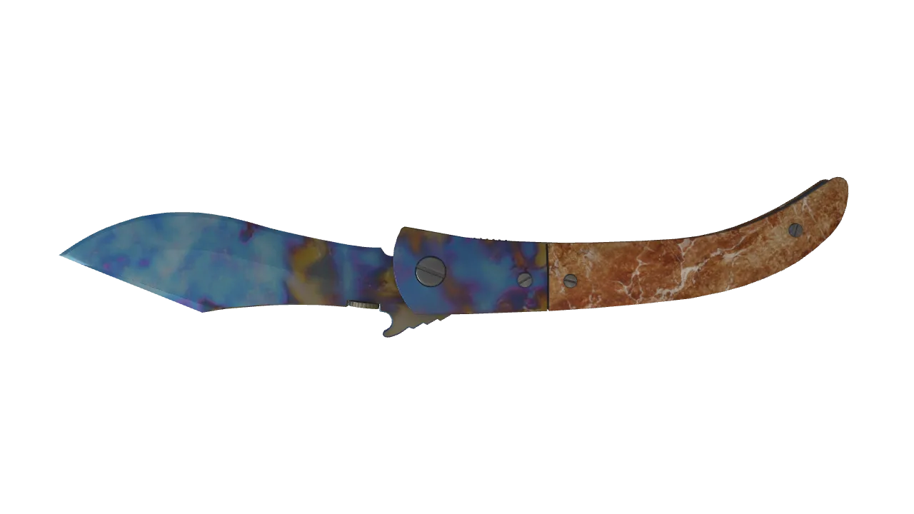 Navaja Knife | Case Hardened seed #793, back
