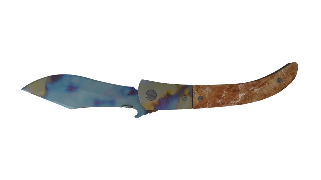 Navaja Knife | Case Hardened seed #797, back