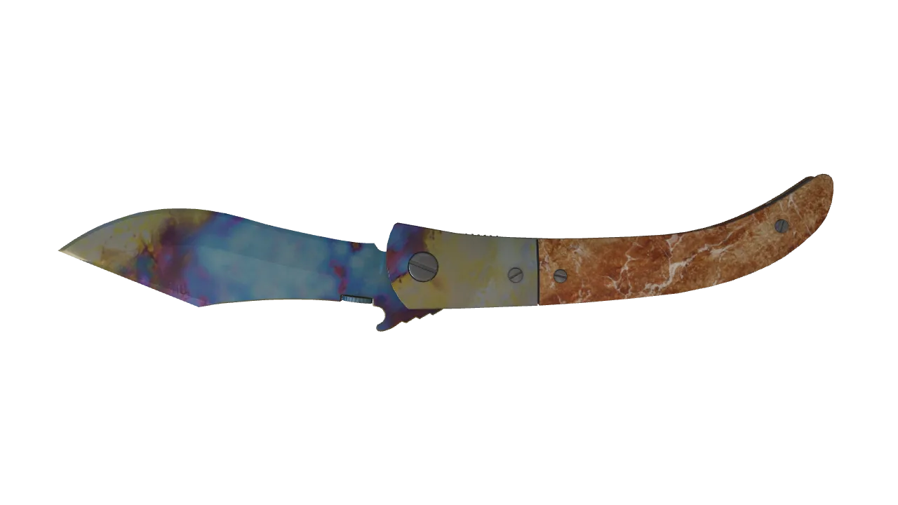 Navaja Knife | Case Hardened seed #799, back