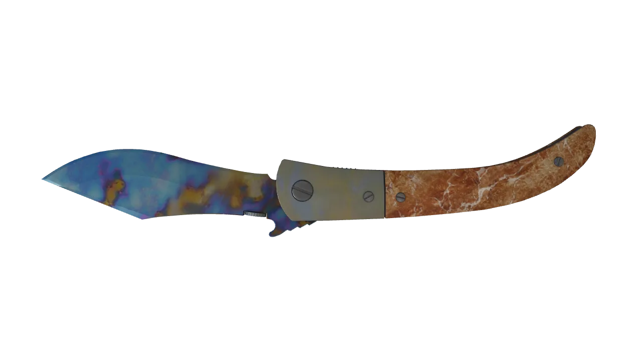 Navaja Knife | Case Hardened seed #803, back