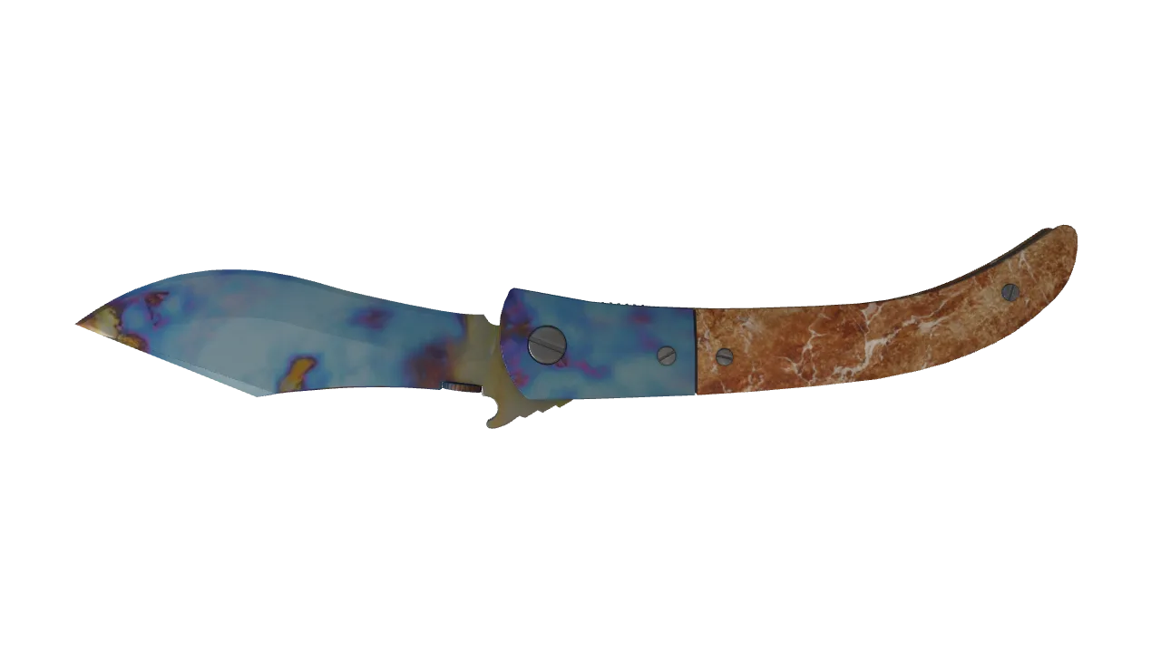 Navaja Knife | Case Hardened seed #809, back
