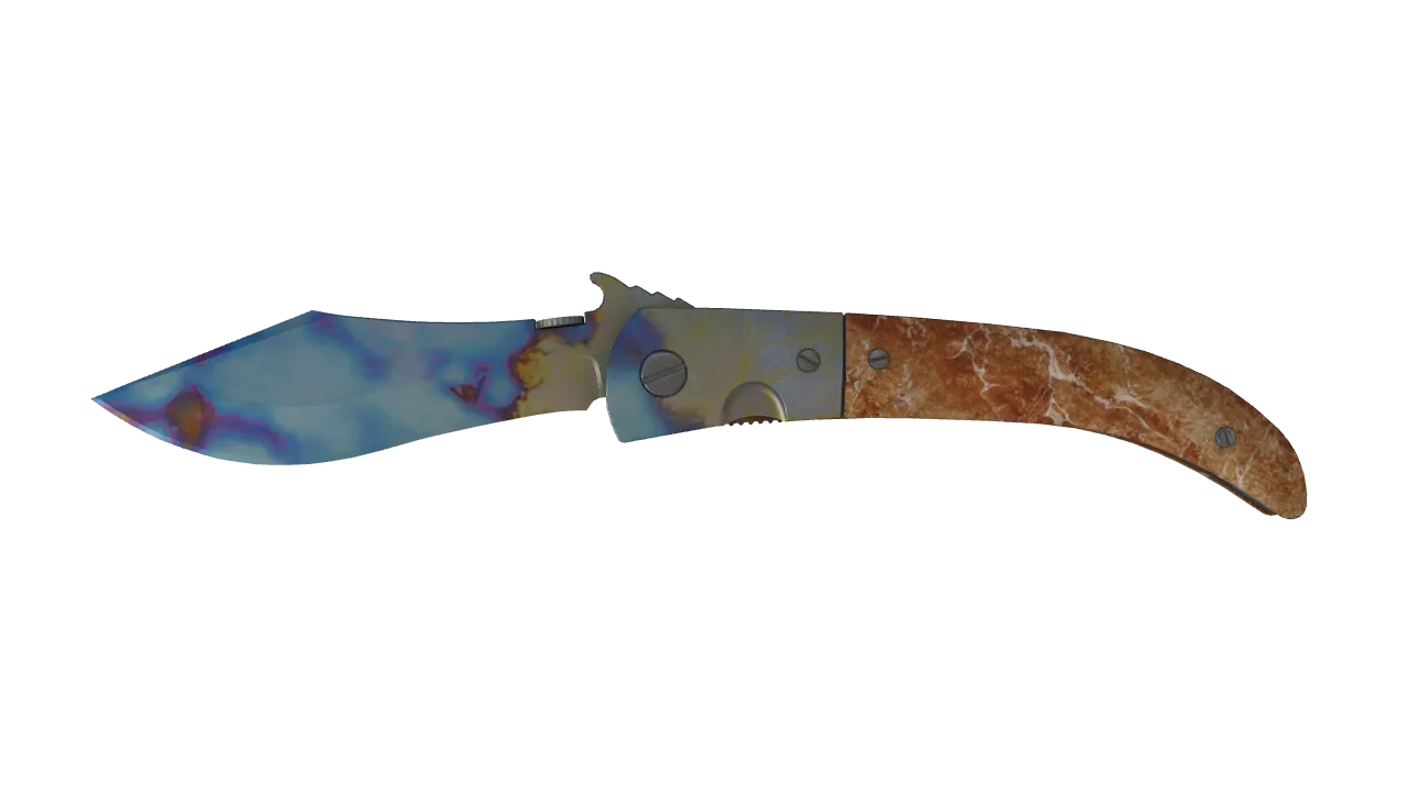 Navaja Knife | Case Hardened seed #811, front