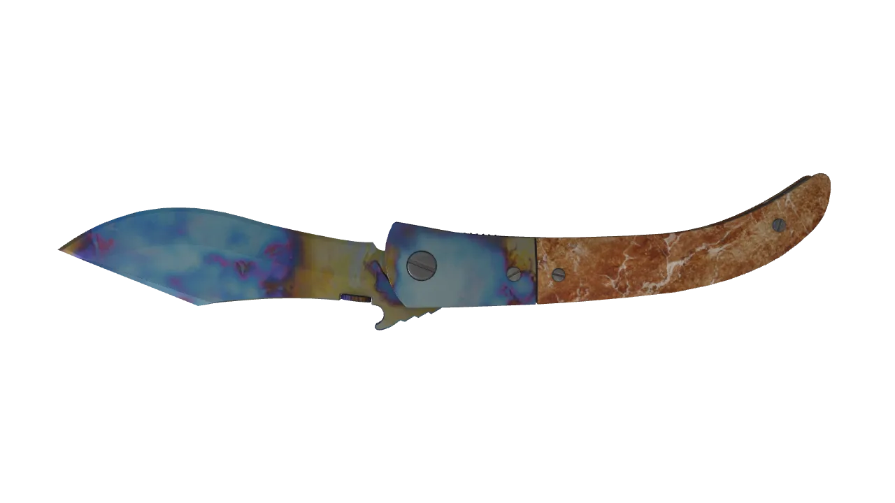 Navaja Knife | Case Hardened seed #82, back