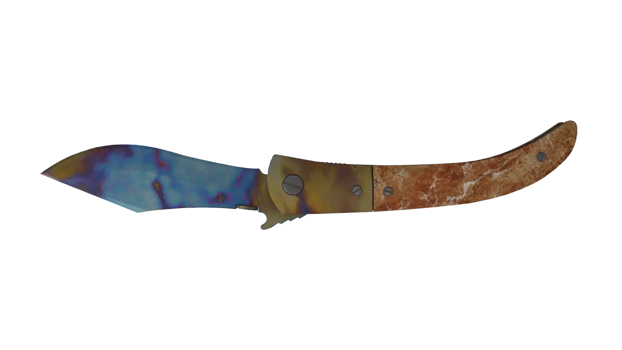 Navaja Knife | Case Hardened seed #826, back