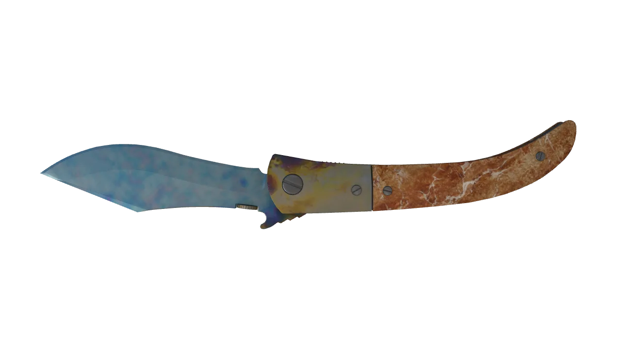 Navaja Knife | Case Hardened seed #838, back