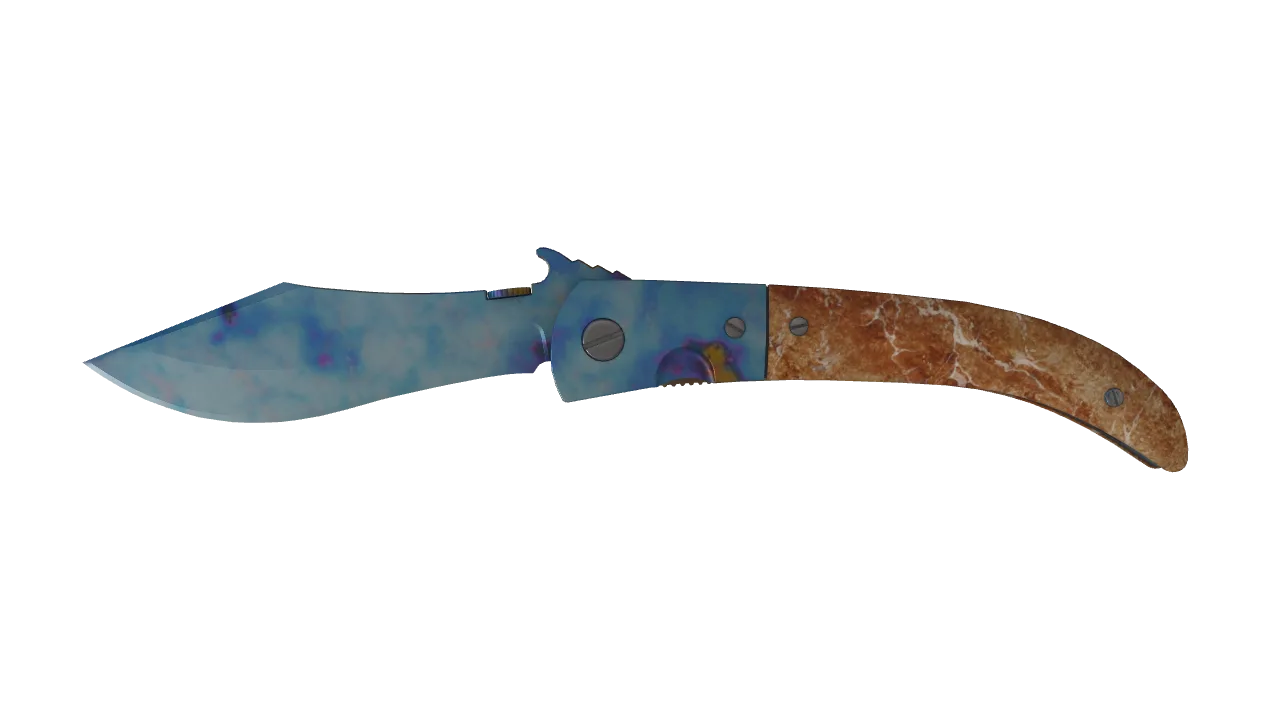 Navaja Knife | Case Hardened seed #838, front