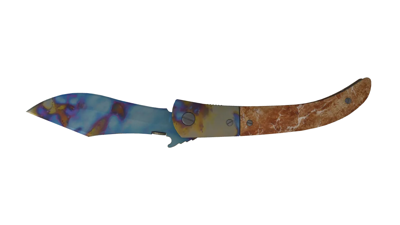 Navaja Knife | Case Hardened seed #841, back