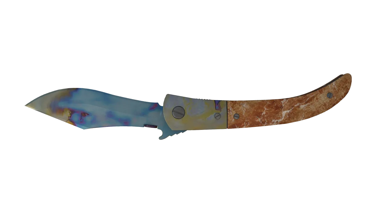 Navaja Knife | Case Hardened seed #846, back