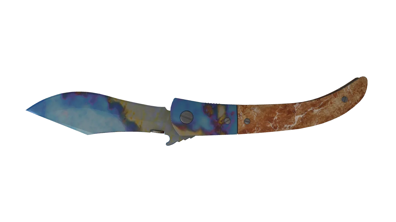 Navaja Knife | Case Hardened seed #847, back