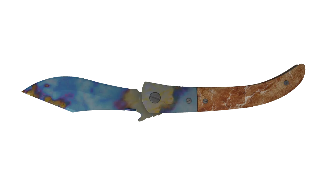 Navaja Knife | Case Hardened seed #853, back