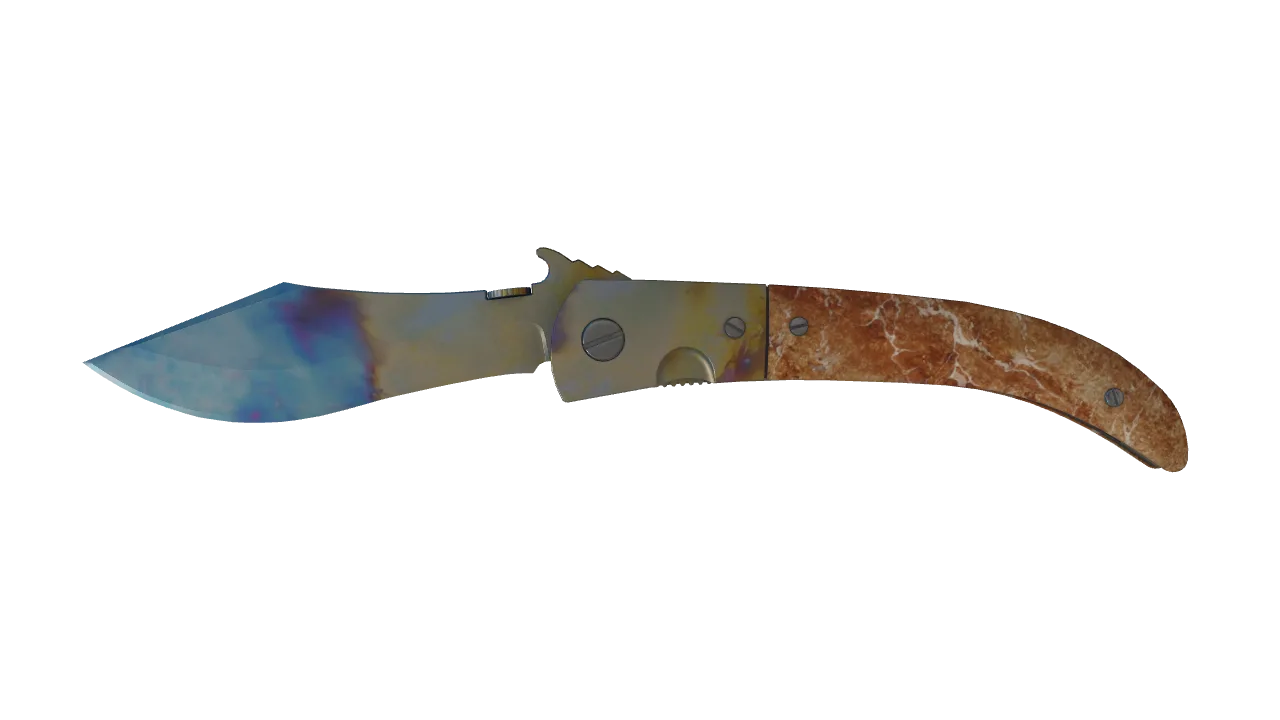 Navaja Knife | Case Hardened seed #853, front