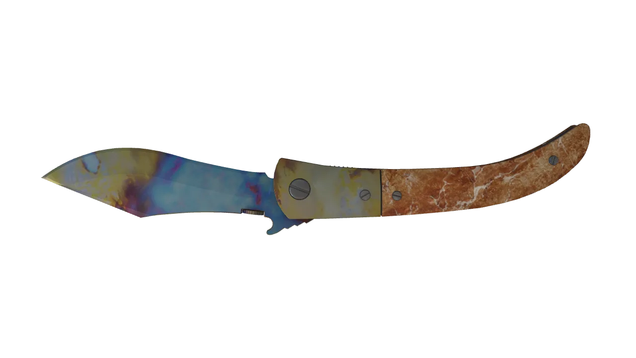 Navaja Knife | Case Hardened seed #86, back