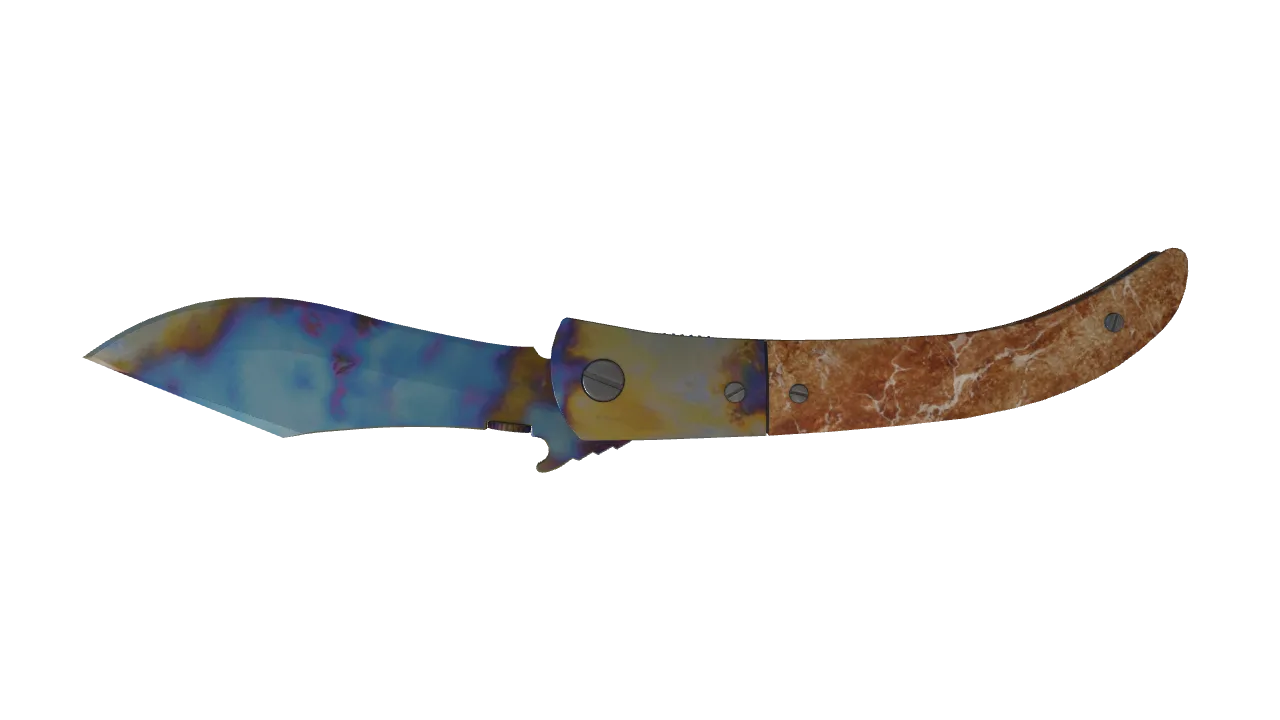 Navaja Knife | Case Hardened seed #865, back