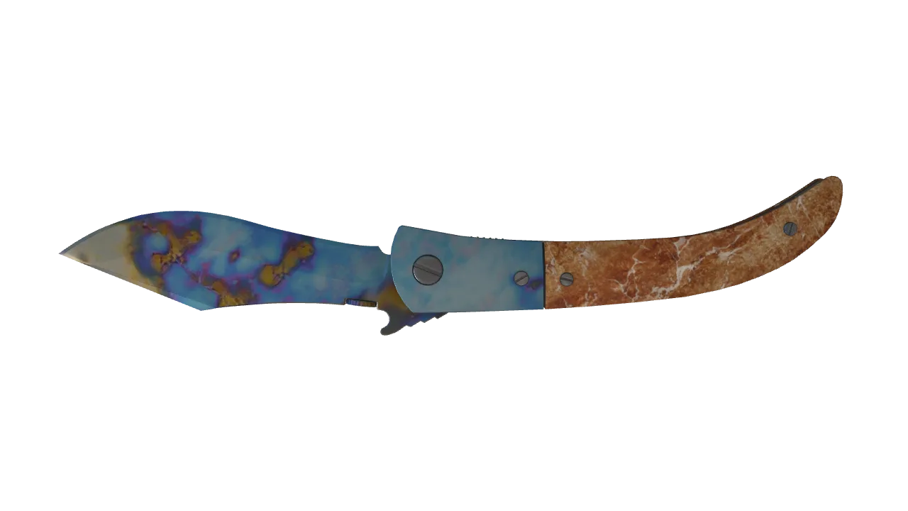 Navaja Knife | Case Hardened seed #868, back