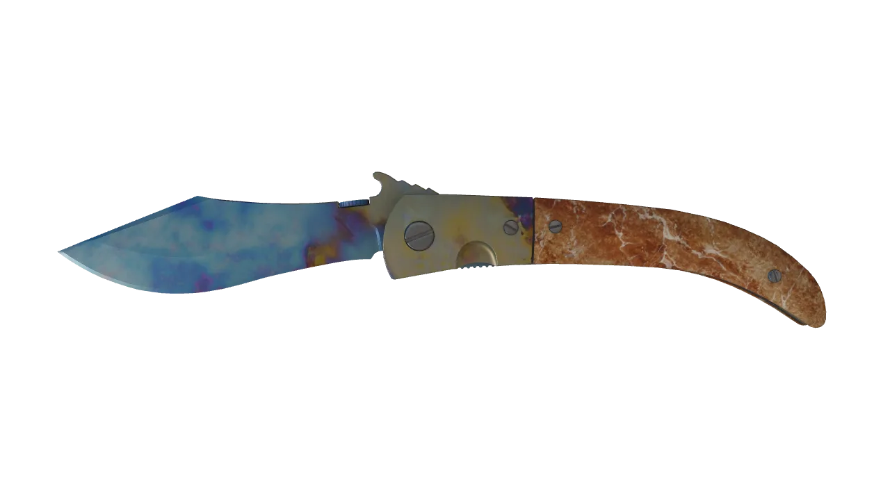 Navaja Knife | Case Hardened seed #868, front