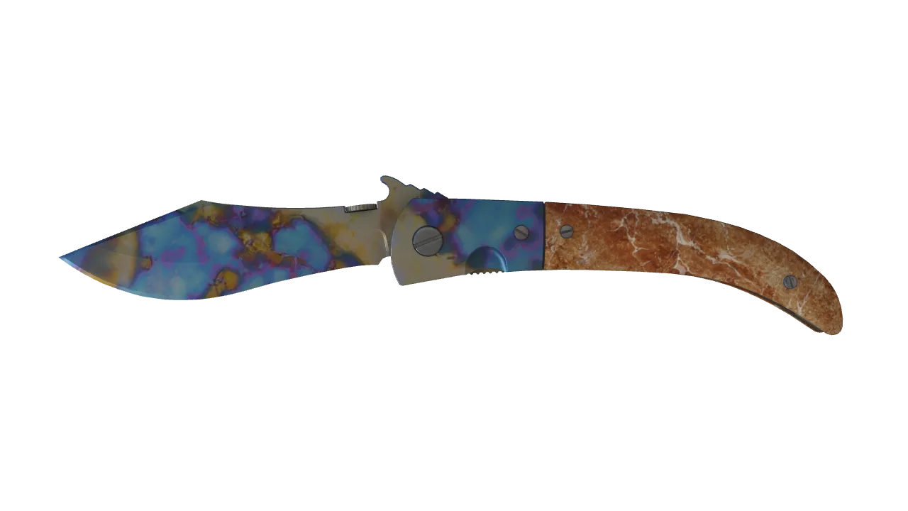 Navaja Knife | Case Hardened seed #877, front