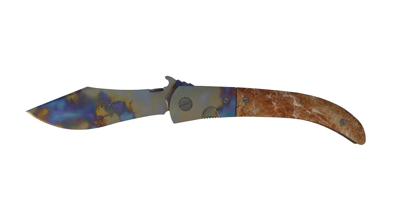 Navaja Knife | Case Hardened seed #884, front