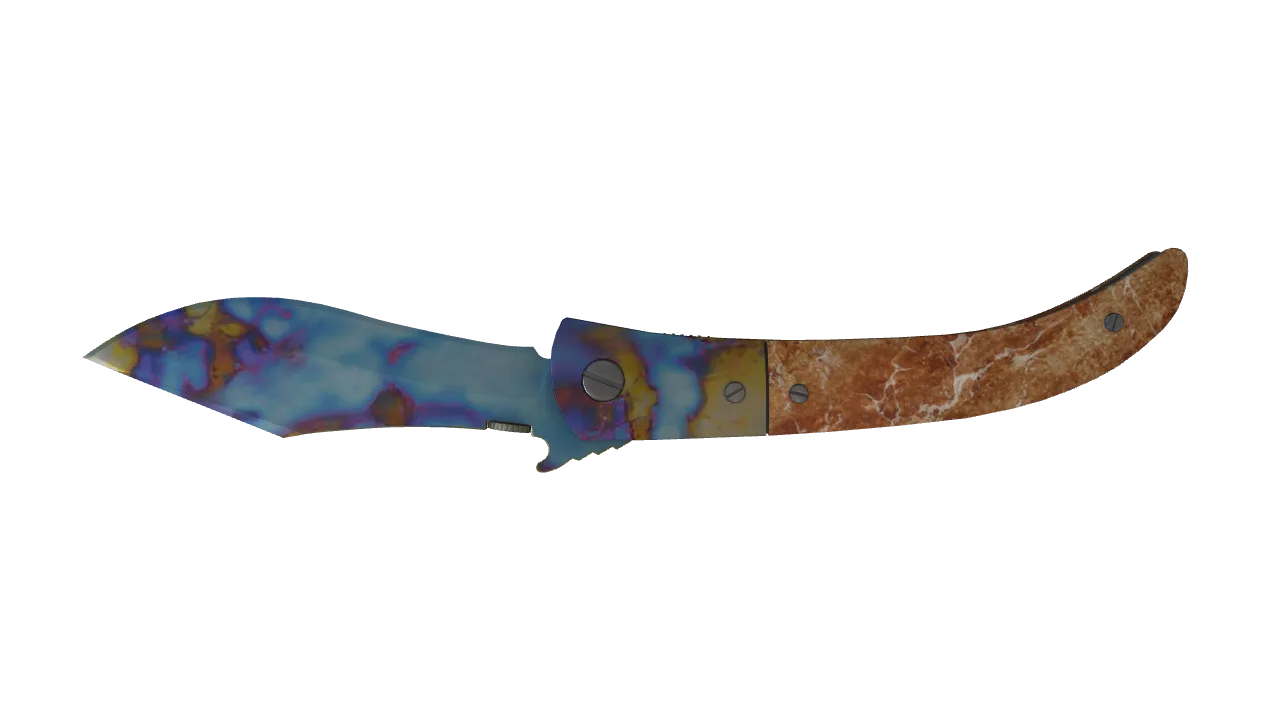 Navaja Knife | Case Hardened seed #885, back