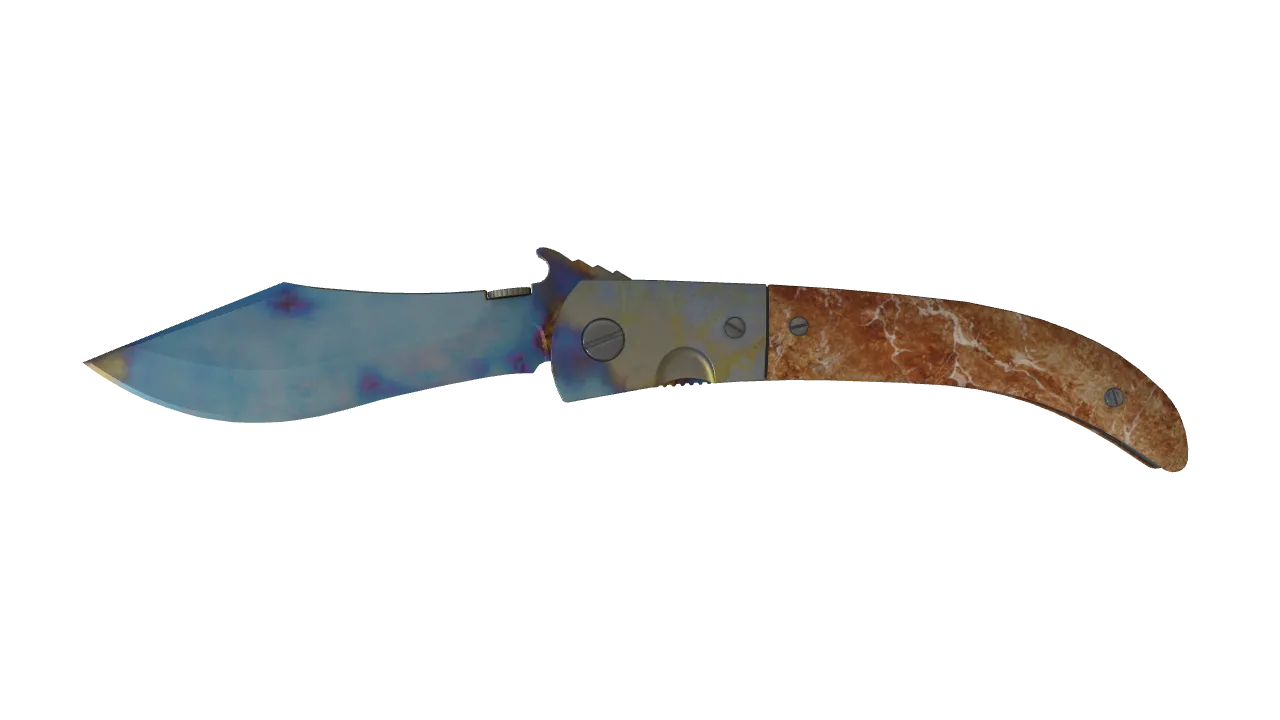 Navaja Knife | Case Hardened seed #885, front