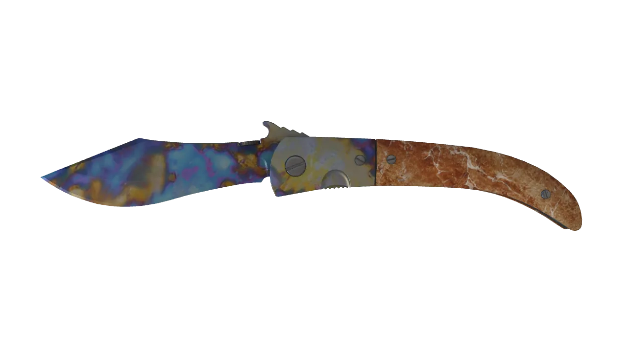 Navaja Knife | Case Hardened seed #889, front