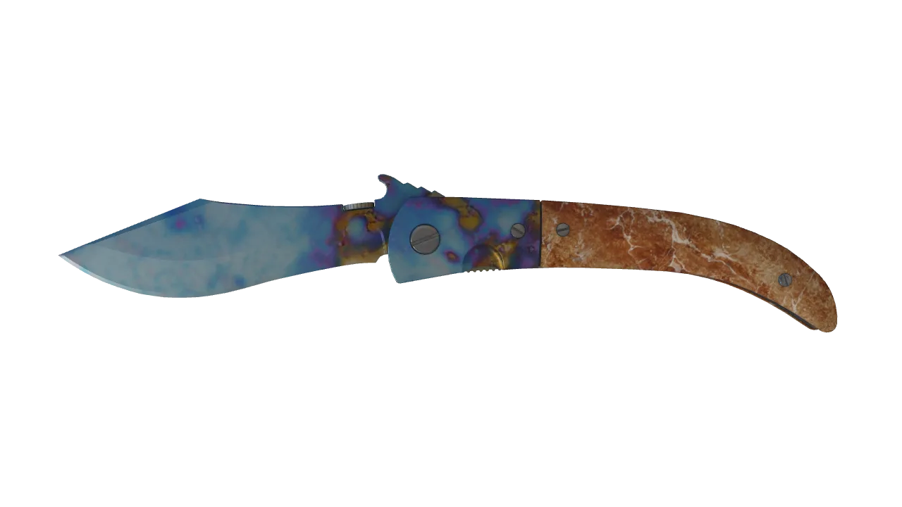 Navaja Knife | Case Hardened seed #891, front