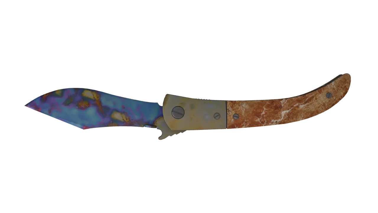 Navaja Knife | Case Hardened seed #893, back