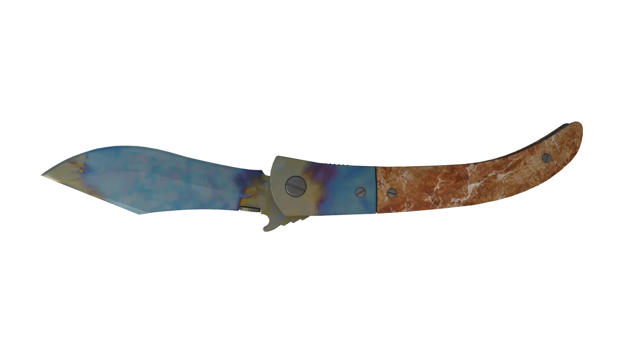 Navaja Knife | Case Hardened seed #902, back
