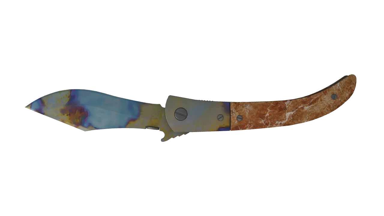 Navaja Knife | Case Hardened seed #916, back